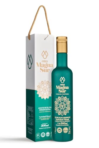 Aceite de Oliva Virgen Extra 500 Ml. Envase PREMIUM Magnasur ORO 500 Ml. Aceite de Oliva Virgen Extra PICUAL. Aceite de Oliva de la zona de Jaén, Sierra Mágina. Producto Gourmet para el día a día.