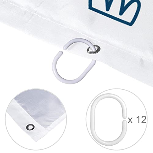 Rideau de douche cochon mignon 183 cm pour salle de bain