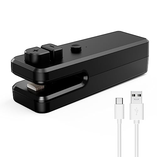 Brifit Mini Folienschweißgerät, 2 in 1 Bag Sealer mit Cutter Versiegelungsmaschine, USB Aufladbar Hand Verschlussgerät für Plastiktüten Beutel Spänesäcke Lebensmittellagerung Snack Brifit Mini Folienschweißgerät, 2 in 1 Bag Sealer mit Cutter Versiegelungsmaschine, USB Aufladbar Hand Verschlussgerät für Plastiktüten Beutel Spänesäcke Lebensmittellagerung Snack