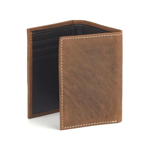 ARIAT Trifold Brindle Calf Hair Wallet, Brown4
