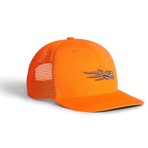 SITKA Trucker Hat - Adjustable Outdoor Snap Back Hat for Men Blaze One Size Fits All