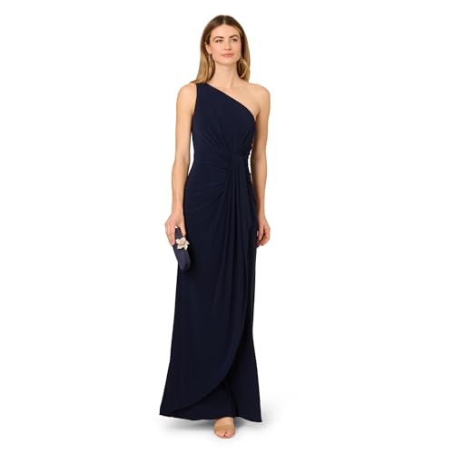 Image of Adrianna Papell Women's One Shoulder Jersey Dress