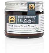Organic Meadow Herbals Wild Yam Root Cream - USDA Certified Organic Balancing Cream for PMS &amp; Men...