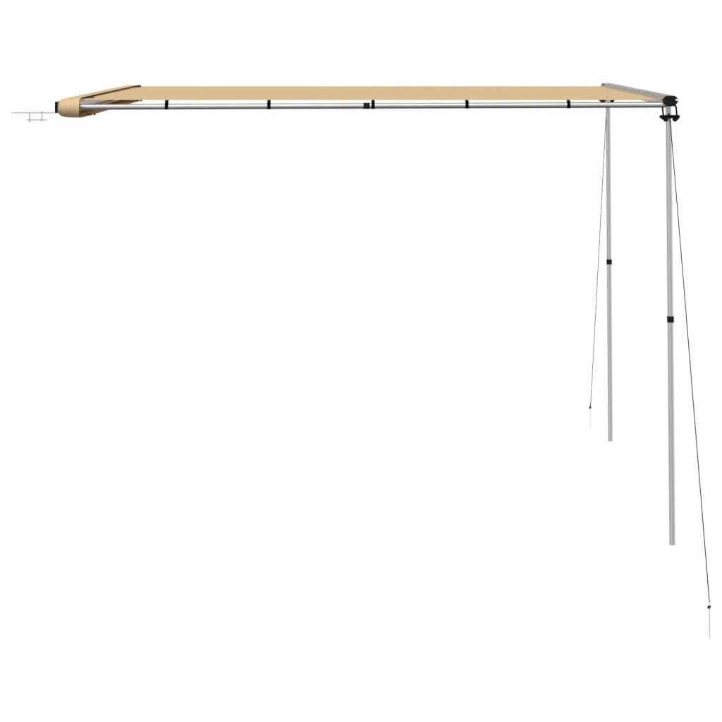 INLIFE Wohnwagen-Markise 3x3x2,15 m m Beige,12.78kg,148143