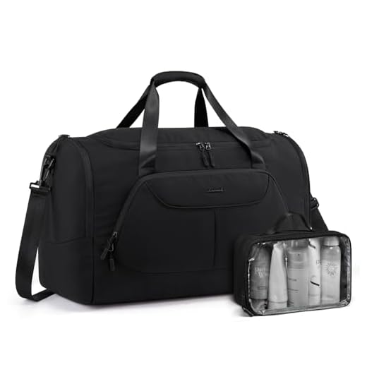 LOVEVOOK Sporttasche Damen Herren 30L Reisetasche mit Schuhfach & Nassfach, Gym Bag Schwimmtasche Saunatasche Handgepäck Tasche für Sport Fitness Training Reisen,Travel Duffle Weekender Bags Schwarz