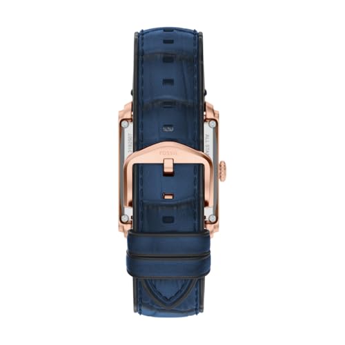 Fossil Carraway Blue Automatic Leather Watch ME3274 - Image 5