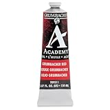 Grumbacher Academy Oil Paint, 150 ml/5.07 oz, Grumbacher Red