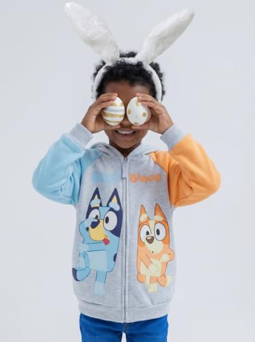 Image of Bluey Fleece Zip-Up Hoodie Toddler to Big Kid