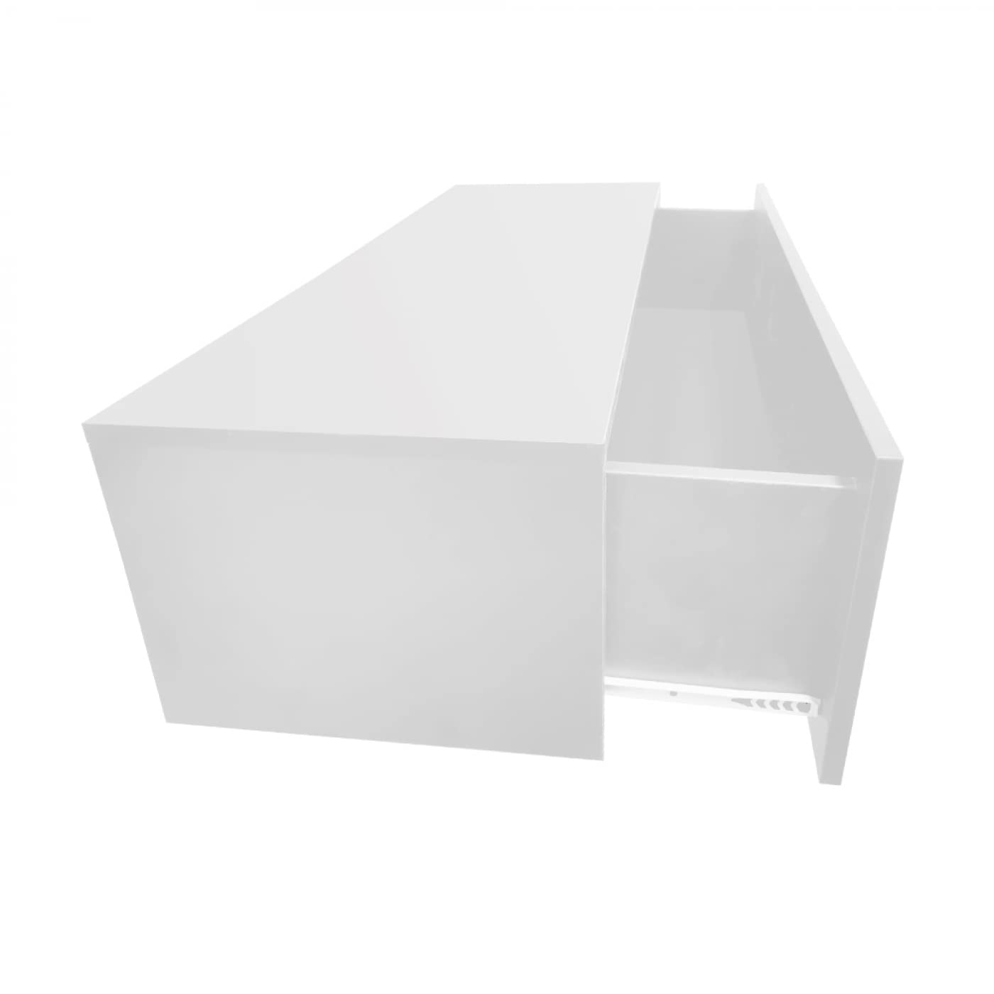 VDD Armario flotante para pasillo – Armario colgante – con cajón – 100 cm de ancho – blanco