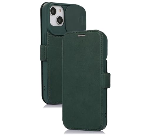 Coque Rabat Cuir iPhone 14 avec Support Intégré et Fente Carte pour le Quotidien Dynamique