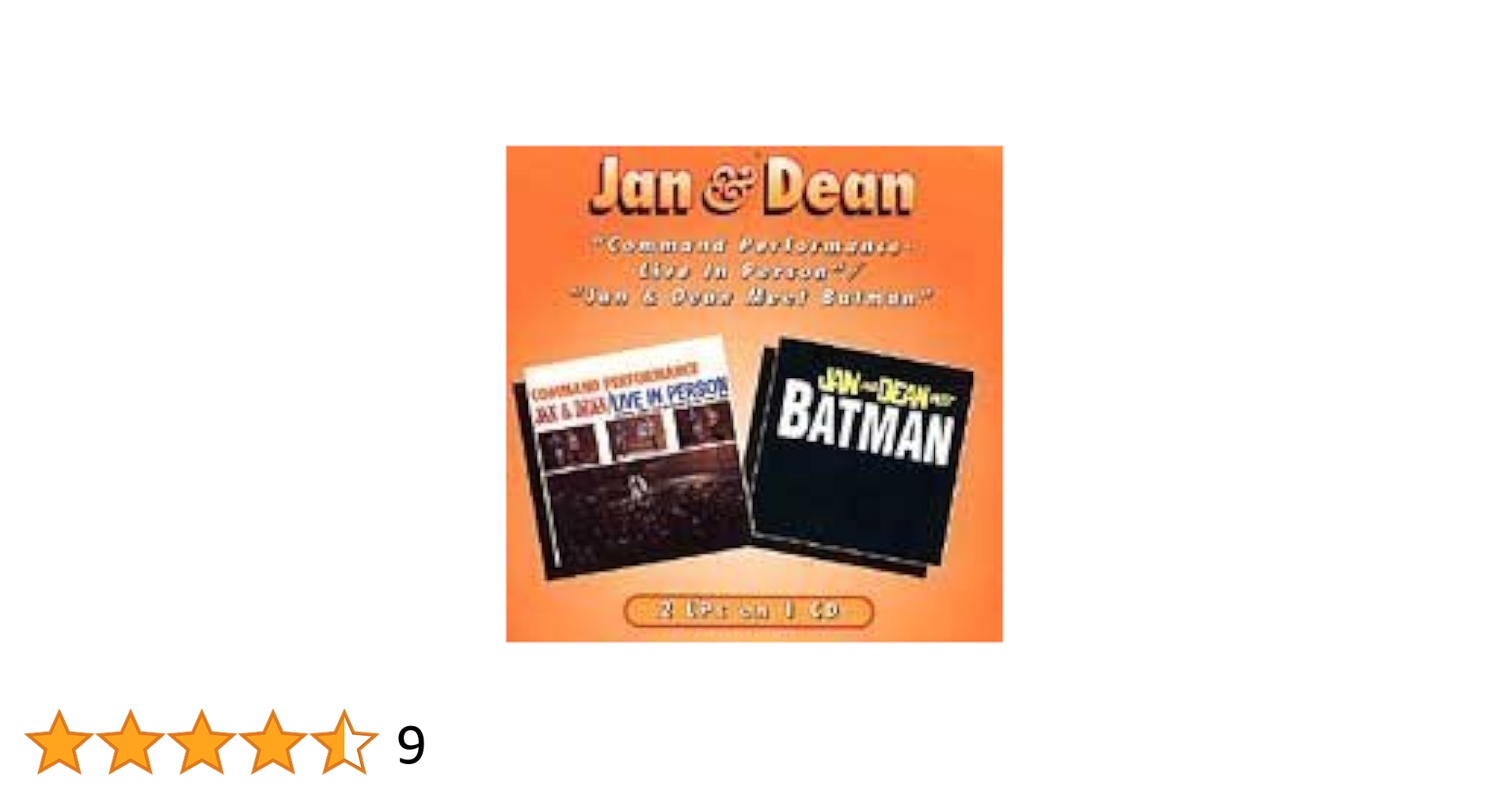 Command Performance - Live in Person / Meet Batman / ジャン&ディーン Batman (Related Recordings) (CD) Jan & Dean - Command Performance-Live In Person / Jan & Dean