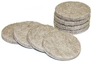 Truguard 93169tv Heavy-duty Self Adhesive Round Felt Pads, Tan, 1-1/2", 8-pack