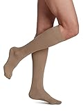 SIGVARIS Women's Casual Cotton 146 - Calf High Medical Compression Socks - 15-20mmHg - B (Medium) - Khaki