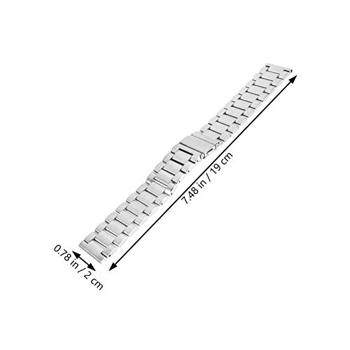 VILLCASE Compatível para Galaxy Relógio de Prata 3 Faixa De Relógio de Metal Relógio Pulseira de Tir