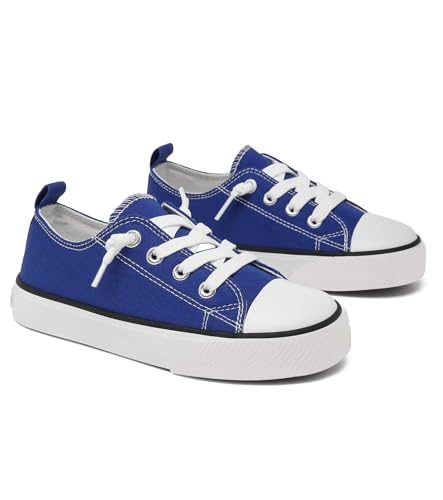 Image of Toddler Little Kid Cushioned Canvas Shoes Slip On Sneakers Soft and Durable