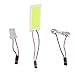 Produktbild Auto Dome Panel LED COB 36 Chips 50 * 20 mm Auto Panel Lesedach LED Birne mit T10 ba9s Girlande 3 Adapter 12V - Weiß