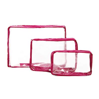 Conjunto organizador de malas - Rosa