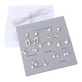 Beaupretty 7pares Pendientes De Aretes De Botón Simples Para Mujer Pendientes De Delicados Orejas