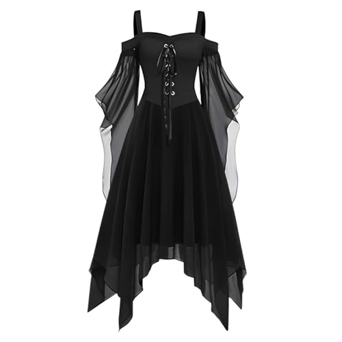 OIOLOYJM Witch Costume Women Sexy Plus Size Renaissance Vampire Gothic Halloween Costumes Woman 2025 Clothes Dresses
