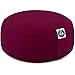 Produktbild Present Mind Meditationskissen - Yogakissen Rund Zafu - Hergestellt in der EU - Sitzhöhe 16cm - Waschbarer Bezug - 100% Natürliche Yoga Sitzkissen (Burgund)