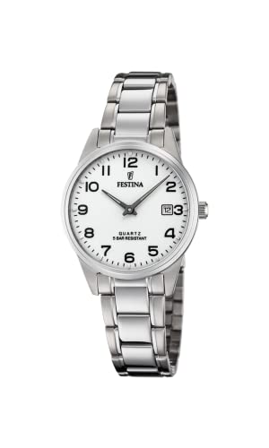 Festina Orologio Analogico Quarzo Donna Con Cinturino In Acciaio Inox F20509/1