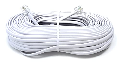 DRUT 30m RJ11 to RJ11 Telephone Landline Cable ADSL (6P4C) Flat Lead High Speed BT Internet Broadband Male to Male Router - Image 4