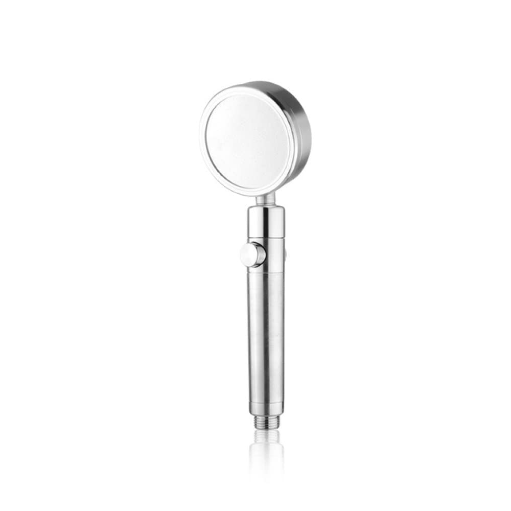 Pulvérisateur de douche argenté haute pression avec tête rotative 360 degrés luxe