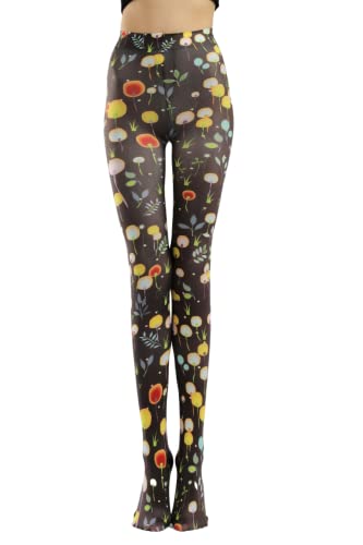 Image of Sahabowi Women's Sheer Tights, Digital Print Designs Stockings