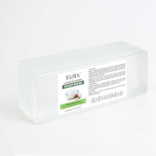 Image of Eclix Ultra Clear Moisturizing Glycerin Transparent Soap Base |100% Natural Glycerin | SLS /SLES and Paraben Free | Ideal for DIY Melts & Pour Handmade Organic Soap Making (2 kg)