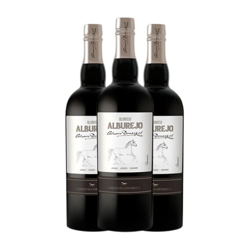 Domecq Oloroso Alburejo Palomino Fino Jerez-Xérès-Sherry 75 cl Vino dulce (Caja de 3 Botellas de 75 cl)
