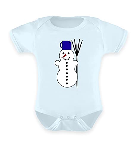 Body bébé hiver motif neige bleu vêtement chaud 6-12 mois