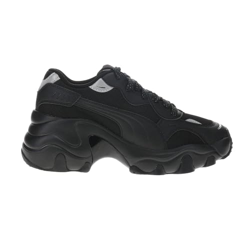 PUMA Womens Pulsar Mesh V2 Lace Up Sneakers Shoes Casual - Black - Size 7 M