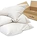 Hullo Buckwheat Pillow – Organic Adjustable Cooling Pillow for Sleeping, Neck & Back Support – Breathable Cotton Cover – Made in USA (14×20 Travel/Small Size)
