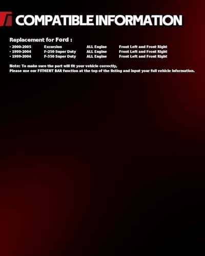 Image of Torchbeam Front Brake Calipers Set for Ford 1999-2004 F-250 Super Duty, Ford 1999-2004 F-350 Super Duty, Ford 2000-2005 Excursion, Front Left and Front Right Calipers Replace # 18B4790+18B4791