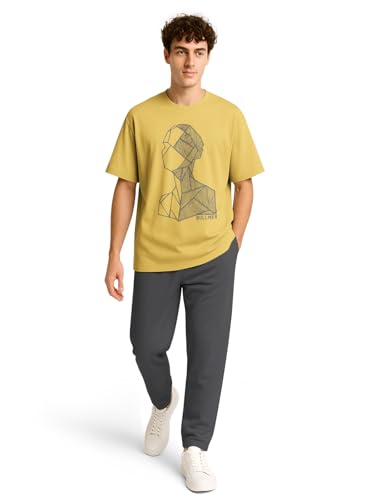 Image of BULLMER Trendy Co-ords with Oversized T-Shirt & Pants Clothing Set for Men | Cotton Blend Cord Set for Men