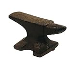 Anvil Paperweight - Antique Rustic Finish Desk Decor For Man Cave, Game Room, Dad Gift, 1 Pound