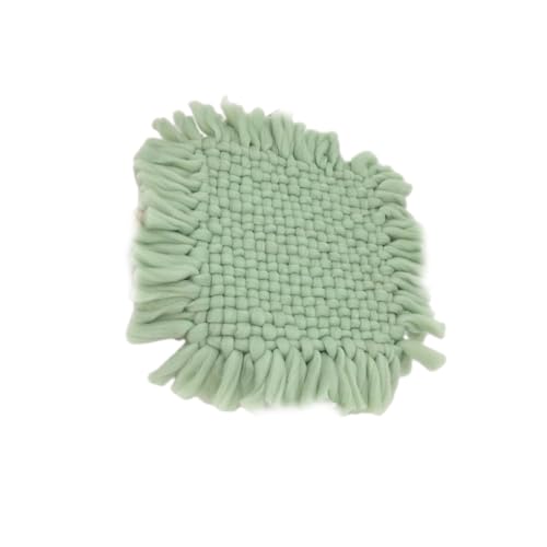 Puntelli per fotografia per bambini Coperta Riempitore quadrato a mano Posing Stuffer Foto Cuscino Sfondo 4545 cm Fibra per neonato Fagiolo 45 x 45 cm verde