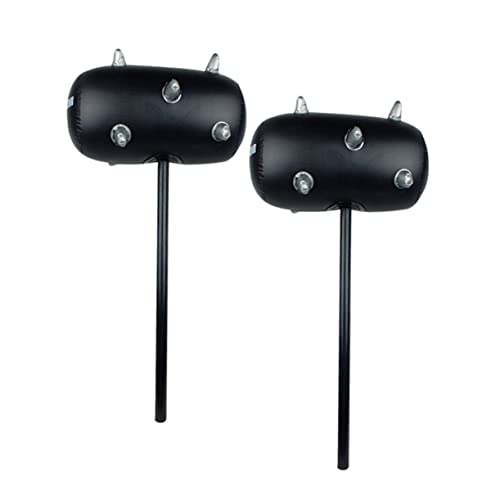 Yardwe 2Pcs Inflatable Hammer Funny Pool Party Prop for PVC Safe Grip Design for Imaginative Play and Group Activities