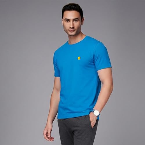 Image of AMUL COMFY Men's Cotton Plain Round Neck Half Sleeve Casual T-Shirts
