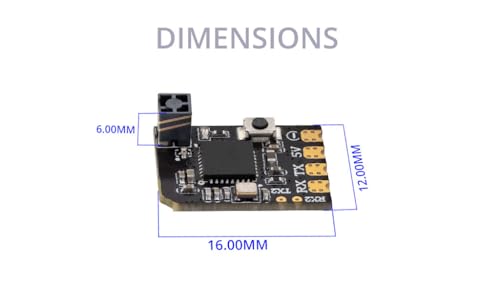 Image of Radiomaster XR2 Nano 2.4GHz ExpressLRS Receiver Tower Antenna LR1121 Transceiver Built-in Wi-Fi Module