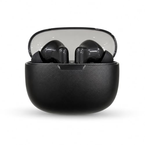 Image of Bluetooth 5.3 Wireless Earbuds with ENC Noise Cancellation, Premium Studio Sound, Smart Touch Control, Long Battery Life, Type-C Charging, Deep Bass TWS Earphones (Black)