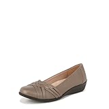 LifeStride Womens Incredible Slip On Ballet Flats Taupe 6.5 M