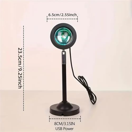 ZIRIKEDAI Sunset Lamp Projector – 16-Color RGB with Remote & Music Sync — view 9