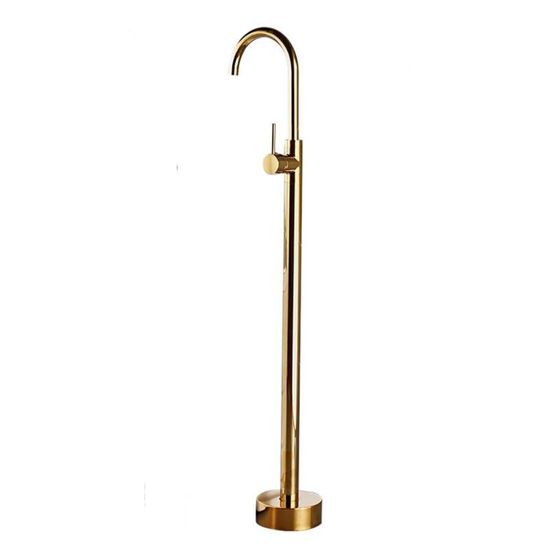 Robinet d'évier et baignoire en laiton noir anti-traces de luxe