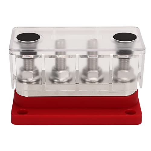 Bus bar 600A bloc de distribution d'énergie DC12V-48V avec 4 goujons M10 pour bateau