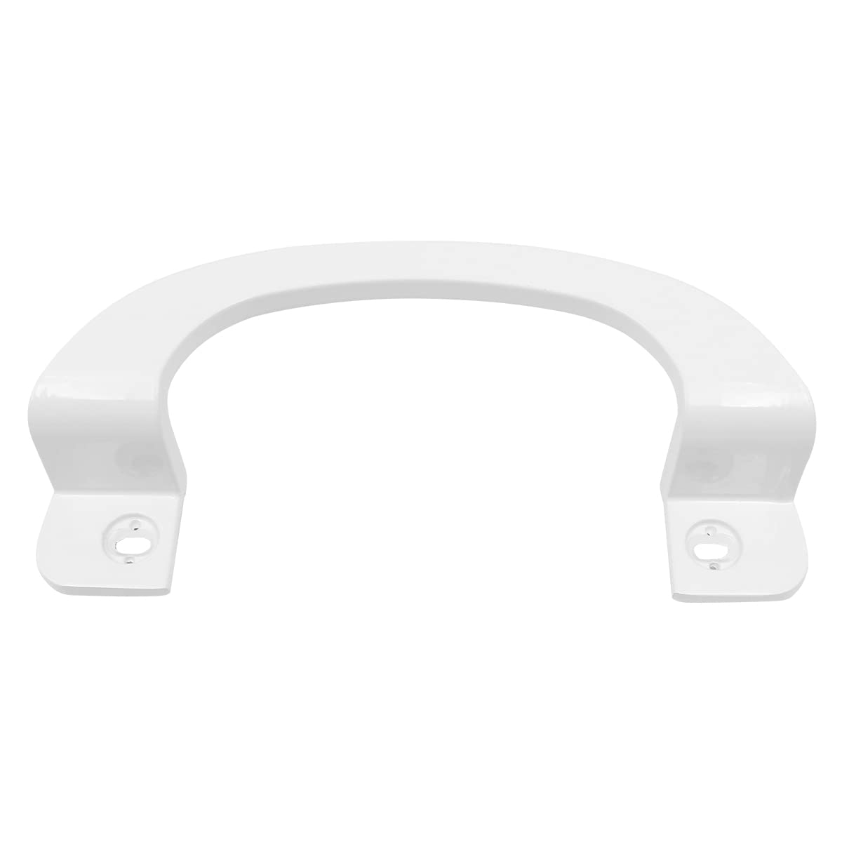 Tirador de puerta corredera de aleación de aluminio, 200 mm, centro del agujero de 170 mm, para puerta de cristal de balcón, cuarto de baño, puerta de almacenamiento (blanco)