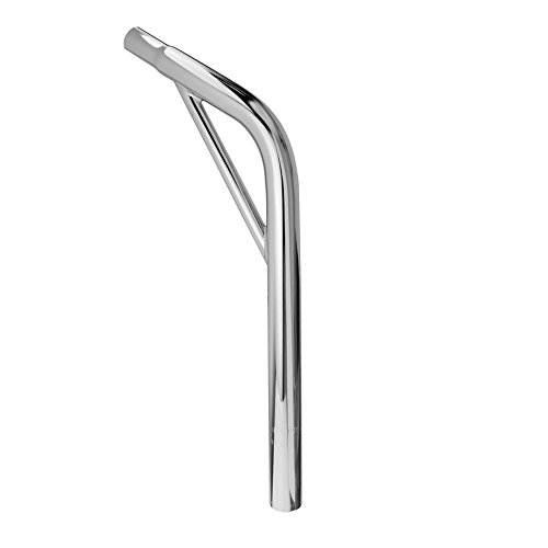 Fenix Cycles Steel Lay Back Bike Seat Post w/Support, Various Sizes & Colors (Chrome, 25.4mm)