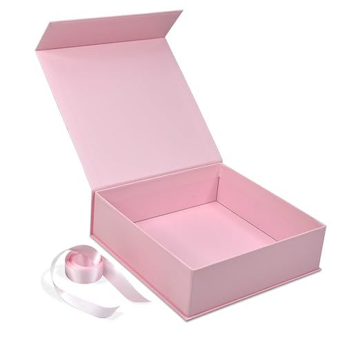 RBS - Rigid Box Sivakasi - Medium Gift Boxes For Packaging, 2.5m Ribbon (1 Pack) Hamper Boxes For Gift Empty (26 x 26 x 8cm) Gift Cardboard Box Reusable Gift Boxes For Presents|Pink (B0CXSGDHLX) Amazon Price History, Amazon Price Tracker