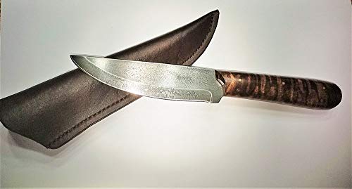 NTP Ltd. American Blacksmith Knife- Roach Belly Hunter with Sheath