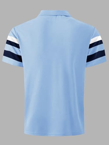 Image of Noble Monk Men's Regular Fit Polo Neck T-Shirt | Half Sleeve | Casual T-Shirt
